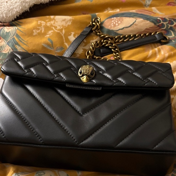 Black Quilted Leather Shoulder Bag
